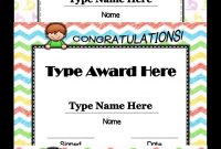 Small Kids End Of The Year Editable Awards | Learning And Teaching for Small Certificate Template