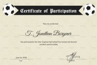 Sports Day Football Certificate Template throughout Football Certificate Template