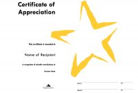Star Award Certificate Templates Free Image inside Star Certificate Templates Free