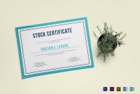 Stock Certificate Template intended for Indesign Certificate Template