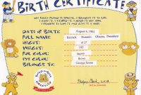 T F Stern's Rantings: Who Can Doubt Now? pertaining to Build A Bear Birth Certificate Template