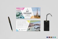 Travel Gift Certificate Template inside Indesign Gift Certificate Template