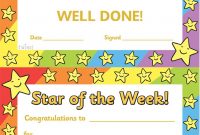 Twinkl Resources >> Star Of The Week >> Thousands Of Printable intended for Star Of The Week Certificate Template
