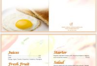 11 Free Sample Breakfast Menu Templates – Printable Samples pertaining to Breakfast Menu Template Word