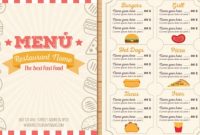 13+ Small Restaurant Menu – Designs, Templates | Free pertaining to Free Printable Restaurant Menu Templates
