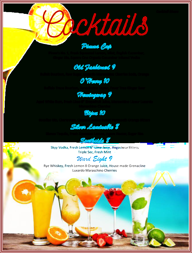 15+ Best Drink Menu Templates (How To Design) Word | Psd | Ai with Cocktail Menu Template Word Free