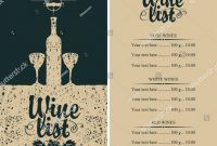 15+ Wine Menu Designs – Editable Psd, Ai Format Download within Free Wine Menu Template