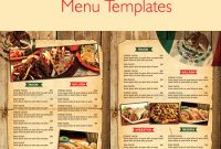 21 Best Selling Mexican Style Restaurant Menu Templates with regard to Mexican Menu Template Free Download