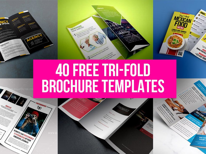 40 Free Tri-Fold Brochure Templatesgraphicsfuel (Rafi inside Tri Fold Menu Template Photoshop