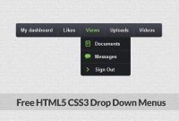 46 Creative & Free Drop Down Menus In Html5 And Css3 inside Css Menu Templates Free Download