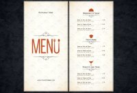 57+ Restaurant Menu Templates – Design, Psd, Docs, Pages with Menu Template For Pages