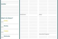 A Free Printable Grocery List And Meal Planner | Einkaufen with regard to Menu Planner With Grocery List Template