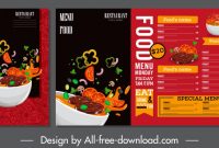Adobe Illustrator Food Menu Template Free Vector Download with regard to Adobe Illustrator Menu Template
