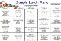 Cacfp Free Menu Examples – Yahoo Image Search Results with regard to School Lunch Menu Template
