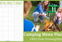 Camping Menu Planner – Free Printable – Growing Play with regard to Camping Menu Planner Template