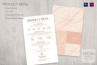 Classic Style – 5.5X8.5" Price And Product Menu Template – Template For  Photoshop & Indesign Cs4 – Cc throughout Product Menu Template