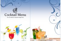 Cocktail Menu Template – Word Templates with regard to Cocktail Menu Template Word Free