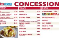 Concession Stand Food | Osm Solutions Provides Digital Menu with Concession Stand Menu Template