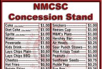 Concession Stand – Really Clear Multiple Price Signs Are Key pertaining to Concession Stand Menu Template