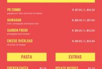 Customize 24+ Take Out Menus Templates Online – Canva for Take Out Menu Template