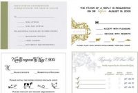 Dos & Donts: Place Cards & Meal Choices | Rsvp Wedding Cards in Wedding Menu Choice Template