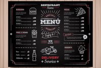 Download Colorful Hand Drawn Restaurant Menu Template For intended for Menu Board Design Templates Free