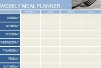 ▷ 38 + Meal Plan Template Word Free inside Menu Planning Template Word