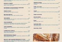 Easy Breakfast Menu Templates From Real Designers pertaining to Breakfast Menu Template Word