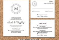 Editable Wedding Invitation, Rsvp Card, And Insert Card with regard to Wedding Rsvp Menu Choice Template