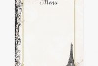 Fancy Menu Template Blank French World Of Printable And intended for Fancy Menu Template Free