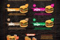 Fast Food Menu Free Poster Template For Photoshop And in Fast Food Menu Design Templates