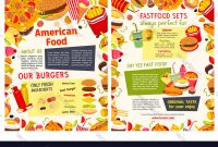 Fast Food Restaurant Takeaway Menu Template inside Takeaway Menu Template Free