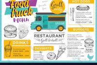 Food Truck Party Invitation Food Menu Template in Food Truck Menu Template