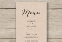 Free 17+ Banquet Menu Templates I Psd | Pages | Ai in Menu Template For Pages