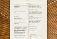 Free Pizza Menu Template – Word (Doc) | Psd | Indesign intended for Menu Templates For Publisher