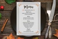 Free Printable Thanksgiving Menu | Mountainmodernlife intended for Thanksgiving Menu Template Printable