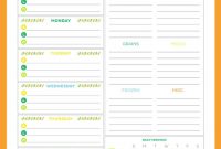 Free Printable Weekly Meal Planner | Meal Planner Printable pertaining to Weekly Menu Planner Template Word