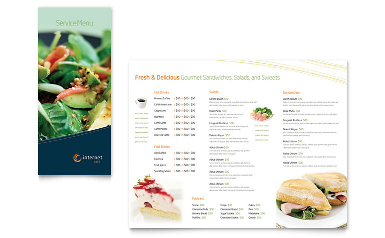 Free Restaurant Menu Template - Download Word &amp; Publisher with regard to Menu Templates For Publisher