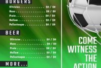 Get World Cup Ready And Give Your Customers Exactly What intended for Football Menu Templates