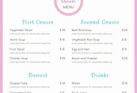 Inspirational Baby Shower Menu Template In 2020 | Baby in Baby Shower Menu Template Free