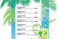 Juice Bar Menu Template Template Designs Of Cocktail (With pertaining to Cocktail Menu Template Word Free