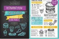 Menu Placemat Food Vector & Photo (Free Trial) | Bigstock throughout Menu Board Design Templates Free