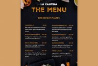 Mexican Restaurant Menu Template Design | Free Psd File throughout Mexican Menu Template Free Download
