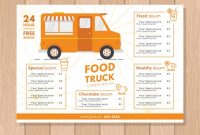 Orange Food Truck Menu Template | Stock Images Page | Everypixel inside Food Truck Menu Template