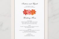 Orange Hibiscus Hawaiian Wedding Menu Template | Zazzle for Hawaiian Menu Template