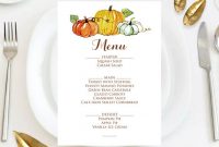 Pinkena On Thanksgiving | Thanksgiving Dinner Menu, Fall with regard to Thanksgiving Menu Template Printable
