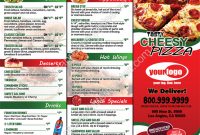 Pizza To Go Menus – Red Style Design And Print Templates 8.5 intended for To Go Menu Template