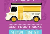 Poster Food Truck Party Invitation. Food Menu Template intended for Food Truck Menu Template