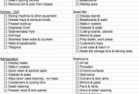 Restaurant Checklist Template - Google Search | Restaurant with regard to Menu Checklist Template