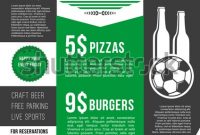 Soccer Sports Bar Football Fan Club Stock-Vektorgrafik pertaining to Football Menu Templates